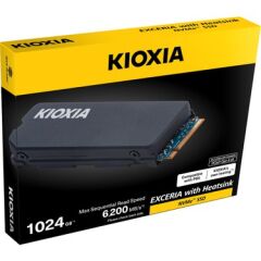 KIOXIA LSC11K1T02G8 EXCERIA M.2 1TB (6200/4900MB/s) PCIe + NVMe SSD Disk (GEN4) Soğutuculu