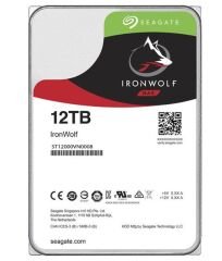 SEAGATE ST12000VN0008 IRONWOLF 3.5'' 12TB 7200rpm 256mb SATA (TR Seagate Garantili) 7/24 NAS Harddisk