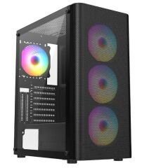 FRISBY FC-9385G RGB 550W Siyah Mesh Gaming Mid Tower ATX Kasa