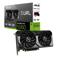 ASUS DUAL-RTX5060-O8G 8GB Nvidia RTX5060 GDDR7 128bit HDMI 3xDP 16x Ekran Kartı