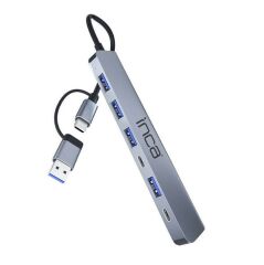 INCA IUTP-7T 7 Port X5 USB 3.0 + 2 Type-C Aluminyum Çoklayıcı