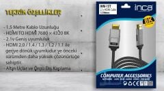 INCA IHM-15T 1.5 Mt 2.1V HIGH SPEED 8K HDMI Kablo