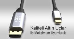 INCA ITCD-02TX 2 Mt TYPE-C TO DİSPLAYPORT Kablo