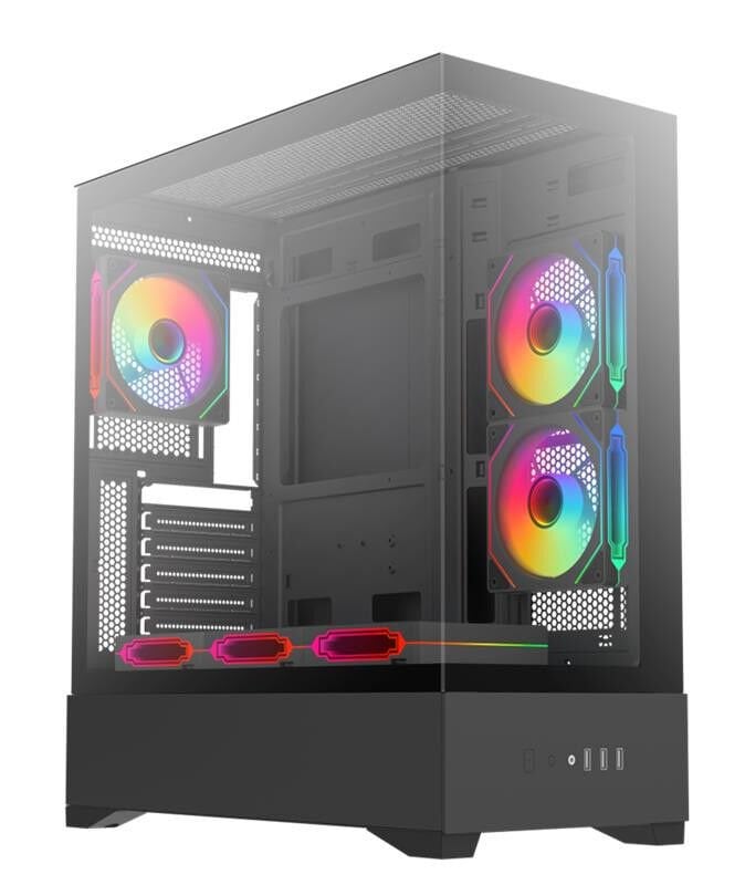 DARK DKCHDIAMONDPRO Diamond PRO Powersız Siyah Tempered Glass Mid Tower ATX Kasa