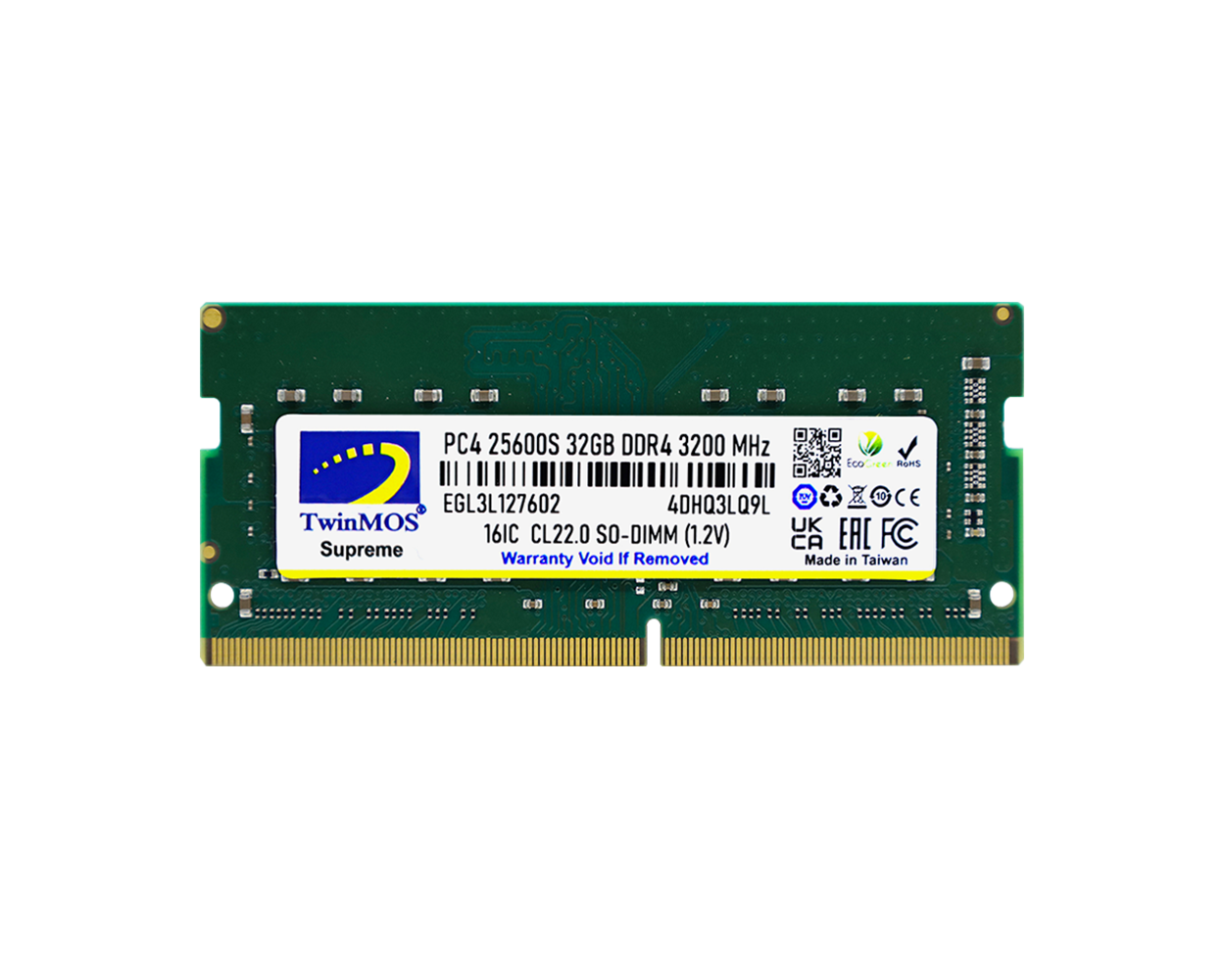 TWINMOS MDD432GB3200N 32GB DDR4 3200Mhz Notebook Bellek
