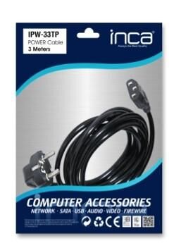 INCA IPW-33TP 3 Mt 0.75mm PC Power Kablosu