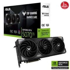ASUS TUF-RTX5070TI-O16G-GAMING 16GB Geforce RTX5070Ti GDDR7 256bit 2xHDMI 3xDP 16x Ekran Kartı (ARGB)
