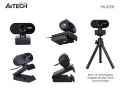 A4 TECH PK-925H 16MP 1080P HD Mikrofonlu Siyah Webcam