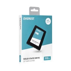 EVEREST ES512A 2.5'' 512GB (550/460MB/s) SATA (3D NAND) SSD Disk