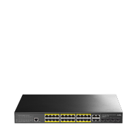 CUDY GS2028PS4-400W 24 Port 10/100/1000 Yönetilebilir (L2) +4 Port Gb. 4 SFP (1GB) Rack mount (24 Port Poe+) 400W Switch