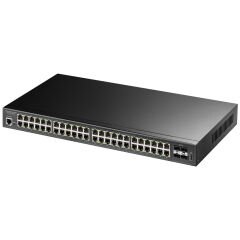 CUDY GS2048PS4-720W 48 Port 10/100/1000 Yönetilebilir (L2) 4 SFP (10GB) Rack mount (48 Port Poe++) 720W Switch