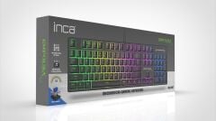 INCA IKG-440T Türkçe USB Empousa Blue Switch Mekanik Siyah Oyuncu Klavye