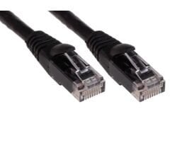 ODS 02R45R45C6UJ1B0.2A CAT6 UTP LSZH BAKIR 0.20 Metre Siyah Patch Cord