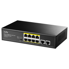 CUDY FS1010PG 8 Port 10/100 Yönetilemez +2 Port Gigabit Desktop (8 Port Poe+) 120W Switch