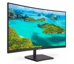 PHILIPS 241E1SCA ELine 23.6'' Curved (Kavisli) 4ms 75Hz 1920x1080 FullHD VGA HDMI Multimedya (VESA) Siyah Monitör