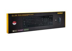 EVEREST KM-6121 Q Türkçe Kablosuz Siyah Slim Klavye+ Mouse
